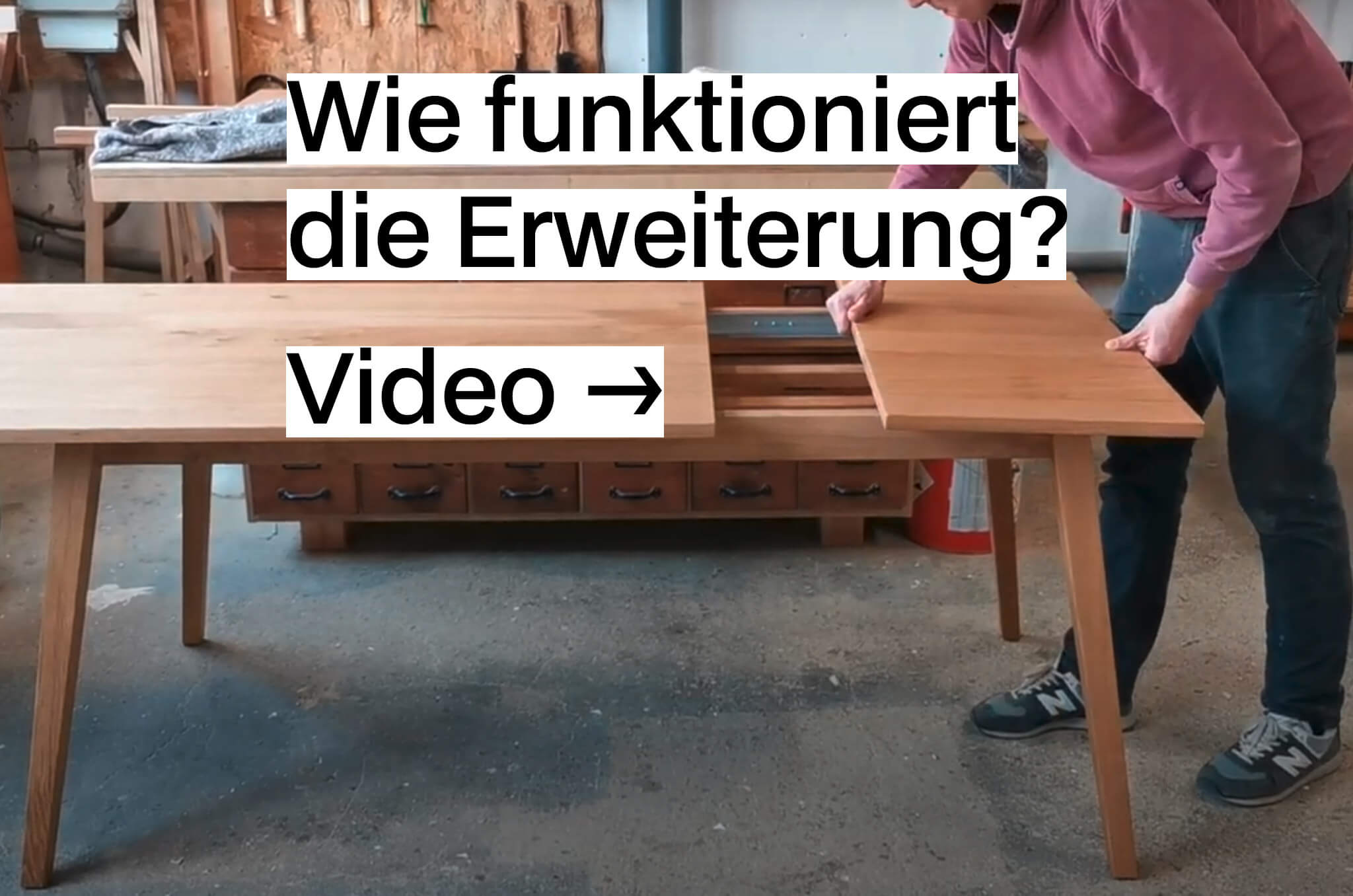 Jo — Tisch aus Massivholz – Bild 8